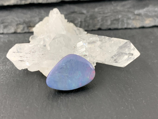 Australian Opal doublet 11x14x4mm cabochon