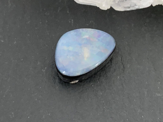 Australian Opal doublet 7x9x3mm cabochon