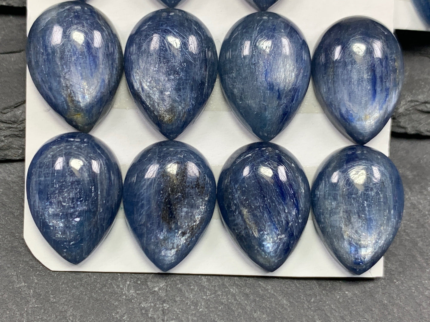 Kyanite pear cabochon