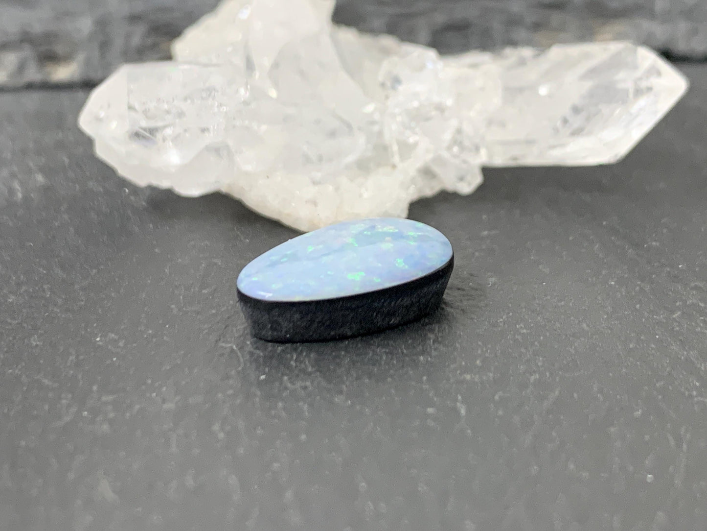 Australian Opal doublet 10x15x4mm cabochon