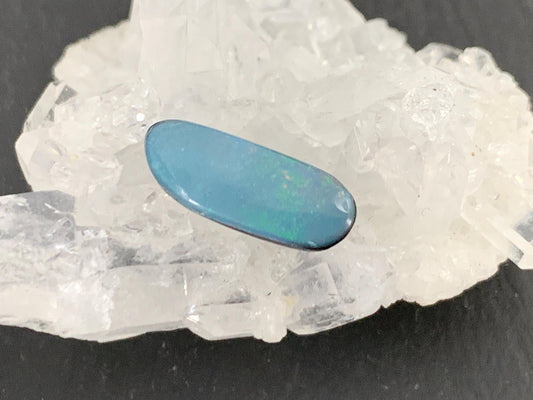 Australian Opal doublet 5x12x4mm cabochon