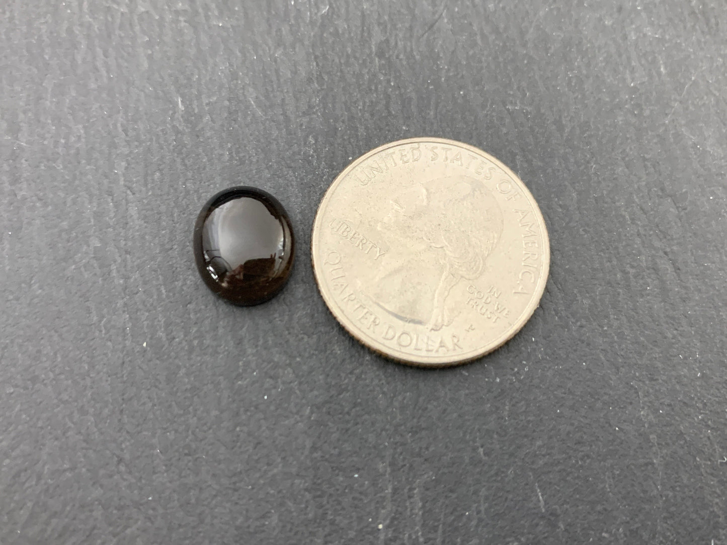 Smokey Quartz oval 10x12mm cabochon - Calibrated cabochons   es