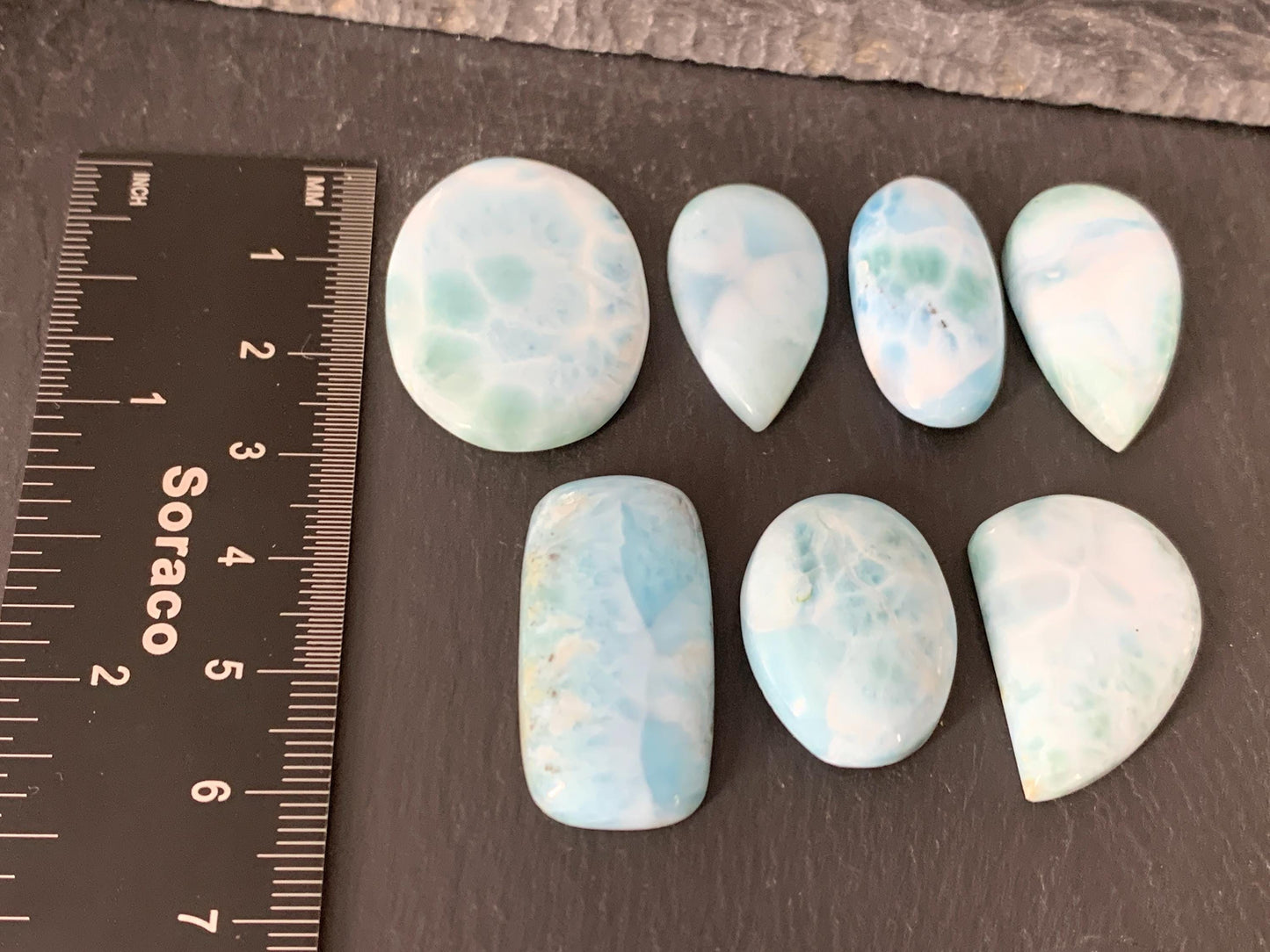 Larimar cabochon - natural Larimar