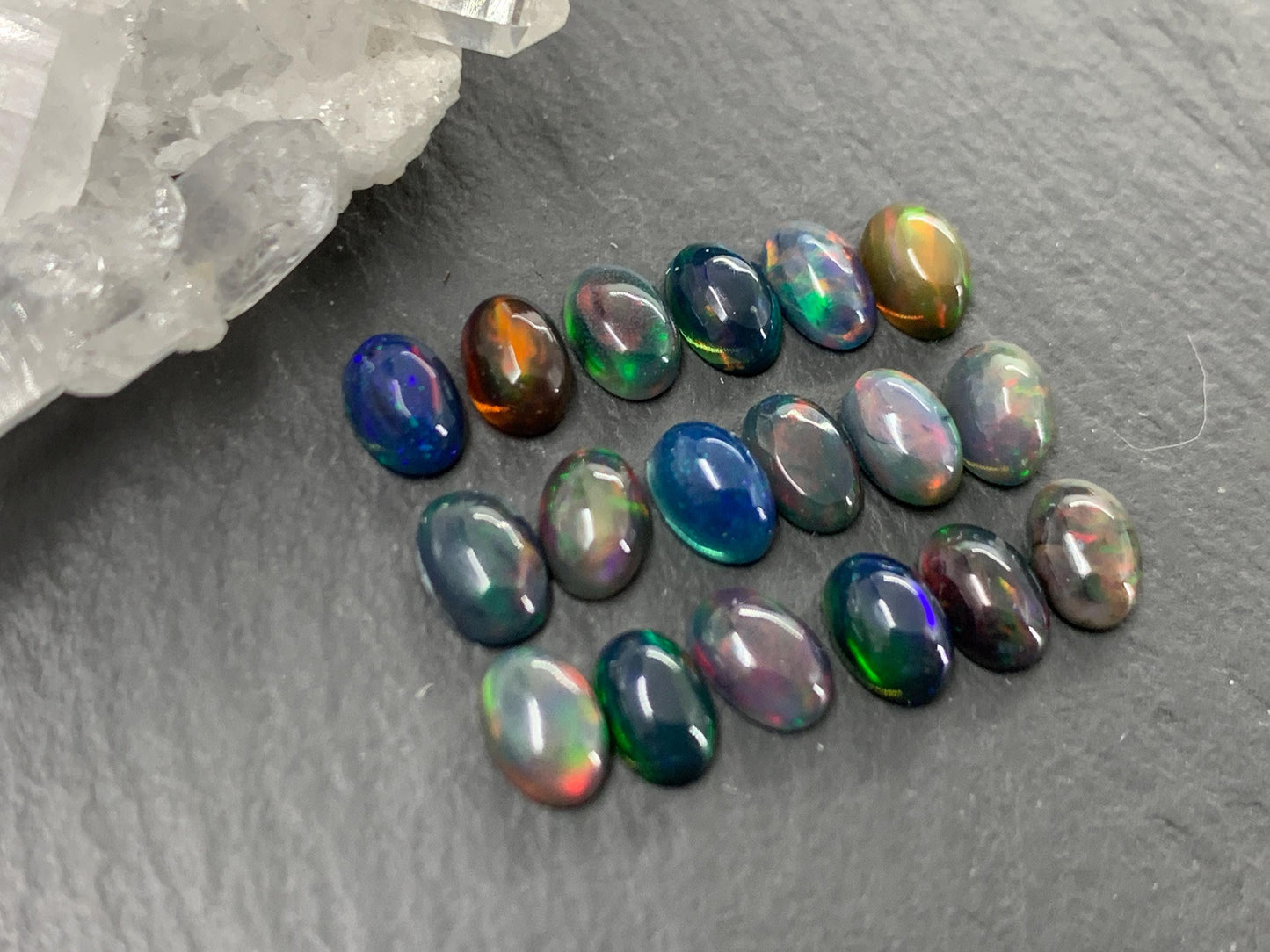 Ethiopian Black Opal Cabochon: Oval Gemstone (4x6mm) *