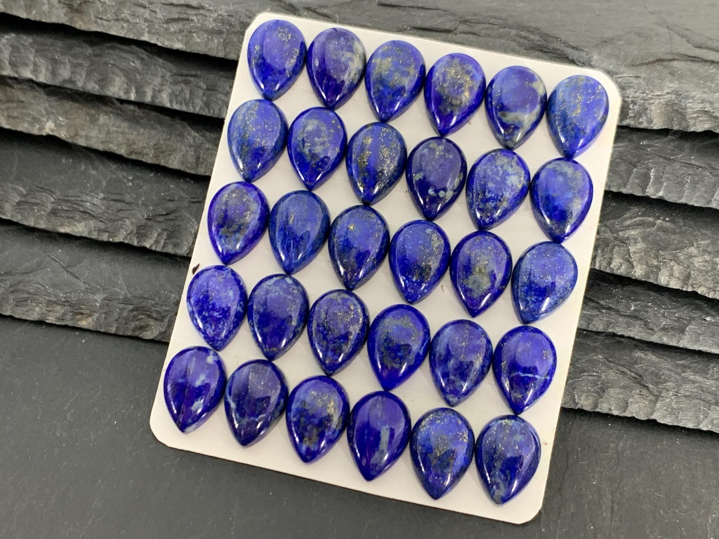 Lapis Lazuli pear 10x14mm Cabochon - Calibrated cabochons