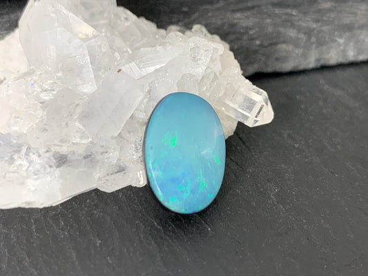 Australian Opal doublet 10x14x4.5mm cabochon