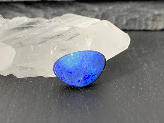 Australian Opal doublet 9x14x5mm cabochon