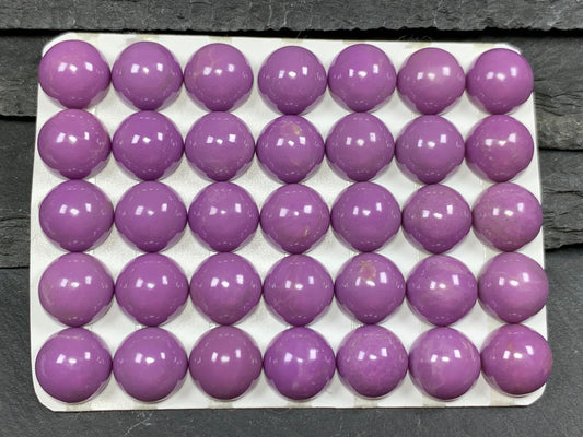 Phosphosiderite round 10mm cabochon - Calibrated cabochons