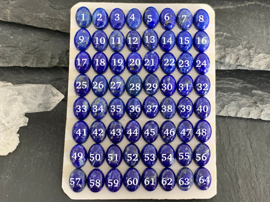 Lapis Lazuli oval 6x8mm cabochon - Calibrated cabochons