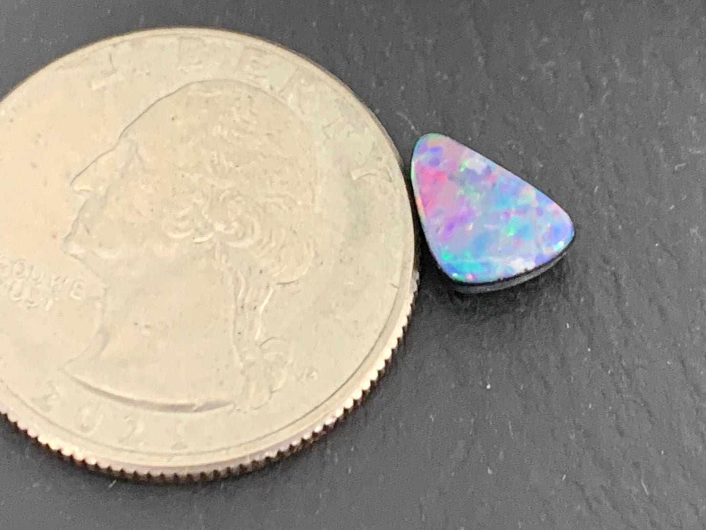 Australian Opal doublet 6x9x3.5mm cabochon