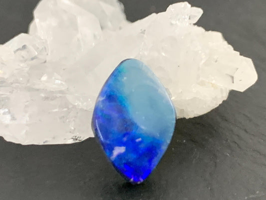 Australian Opal doublet 9x14x4mm cabochon