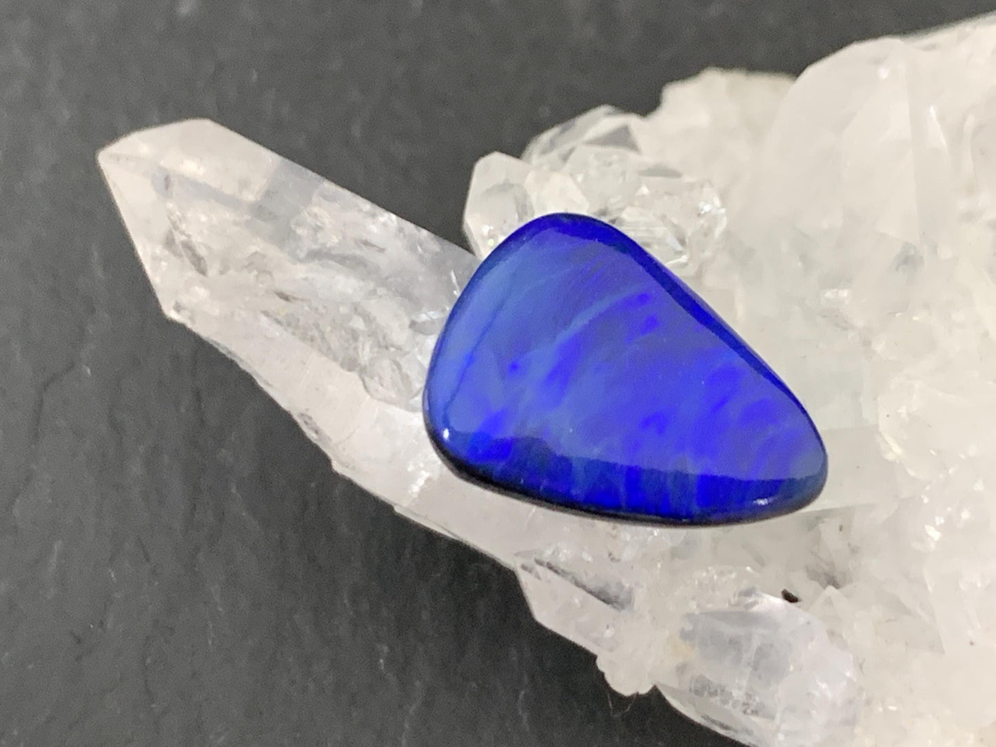 Australian Opal doublet 9x14x4mm cabochon