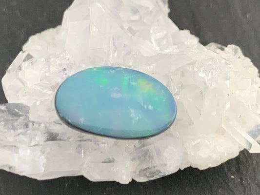 Australian Opal doublet 8x14x4mm cabochon