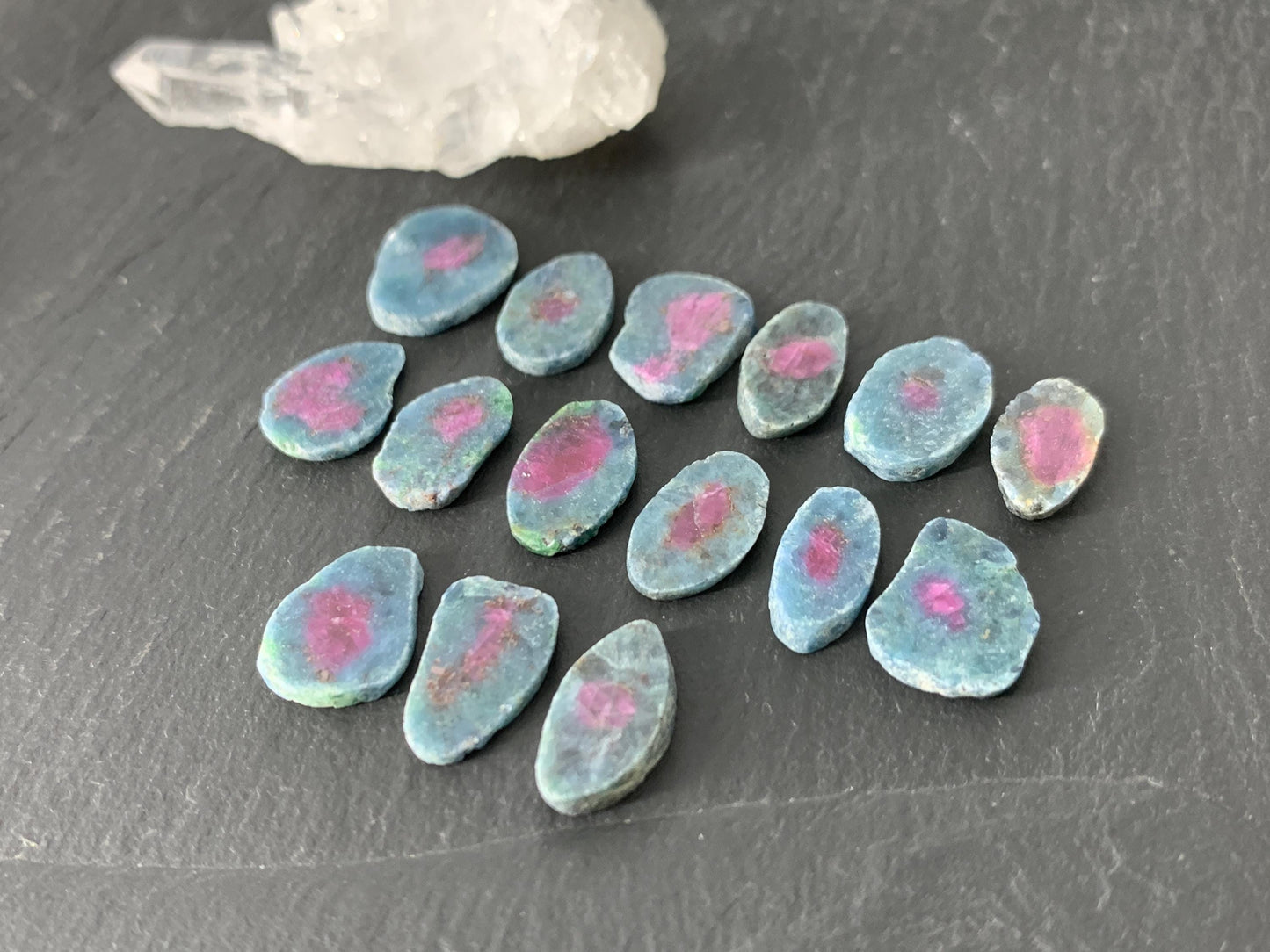 Watermelon Ruby 12mm long slice