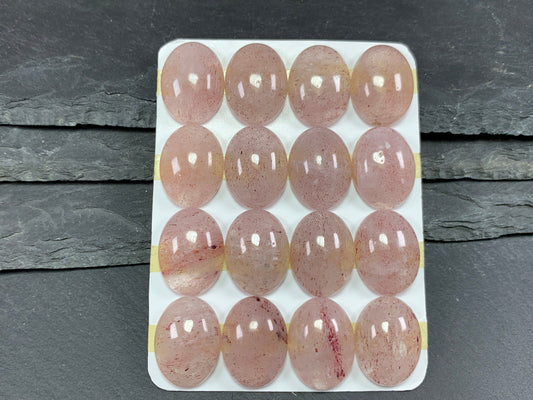 Red Sunstone oval 15x20mm Cabochon - Calibrated cabochons