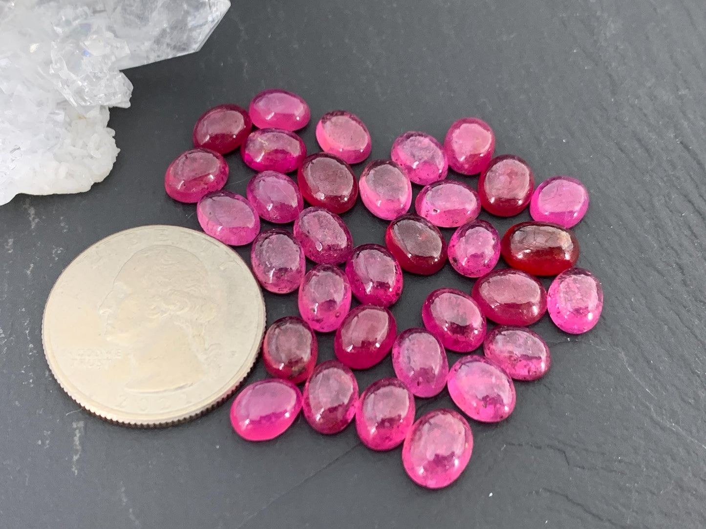 Thailand Pink Sapphire oval 7-10mm long cabochon