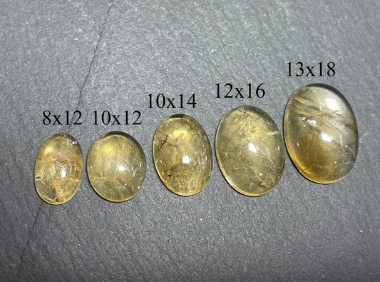 Citrine oval cabochons - Calibrated cabochons