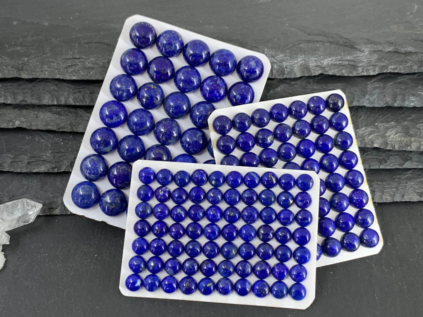 Lapis Lazuli round 5mm, 6mm, 7mm, 8mm, 10mm cabochon - Calibrated cabochons