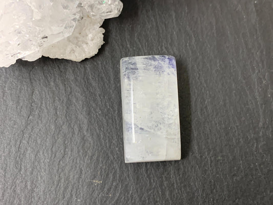 Rainbow Moonstone 21x11x6mm cabochon