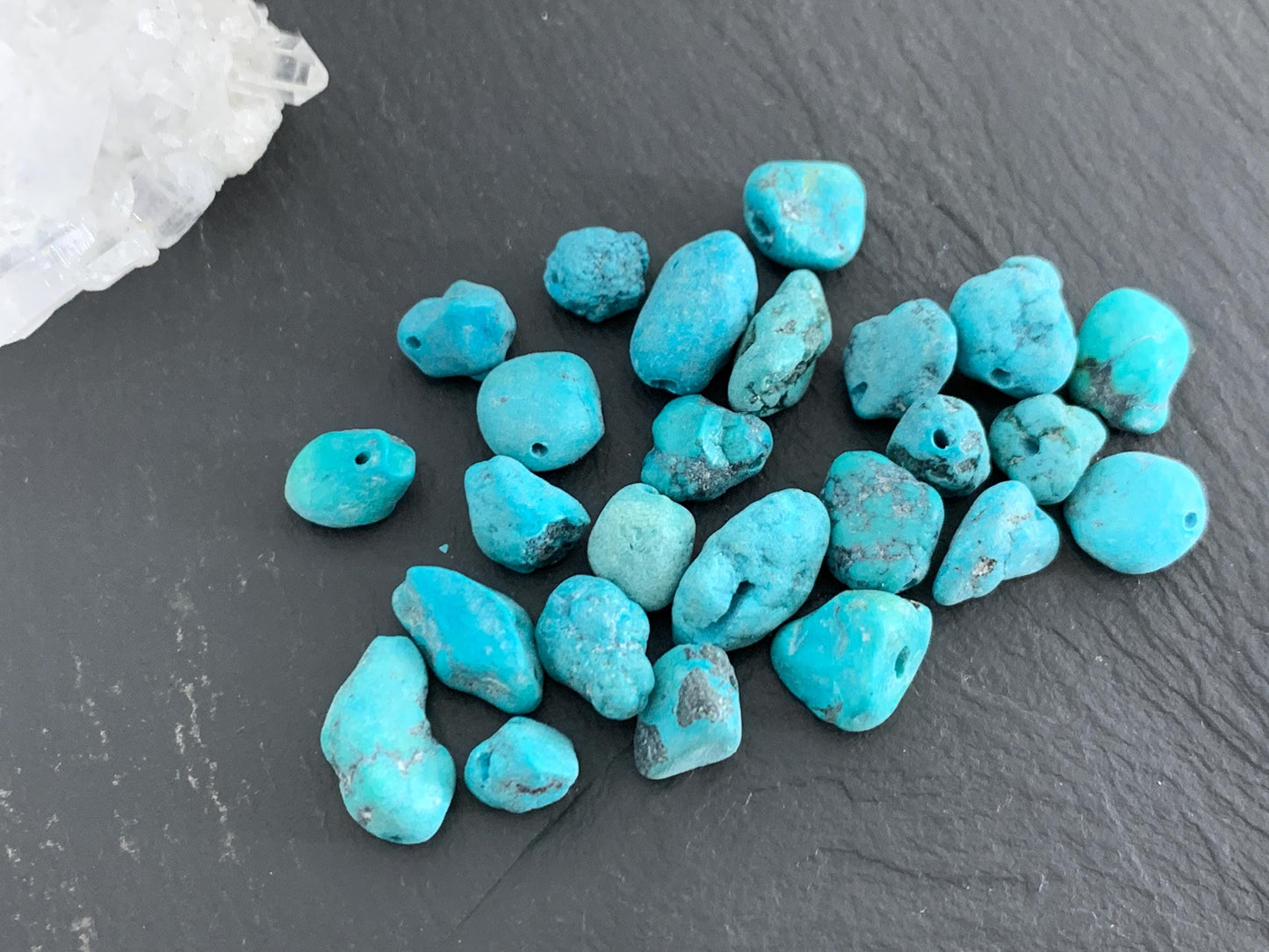 Discounted Turquoise 6-14mm beads lot of 25 pieces