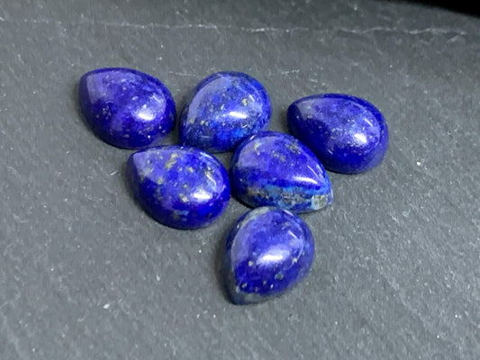 Lapis Lazuli  pear 8x10mm cabochon - Calibrated cabochons