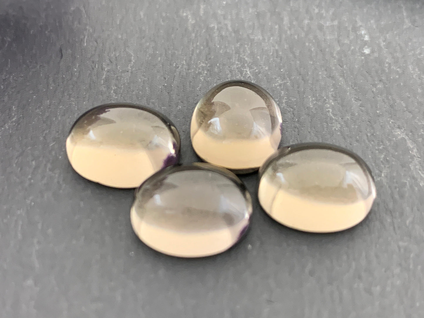 Smokey quartz oval 10x12mm cabochon - Calibrated cabochons