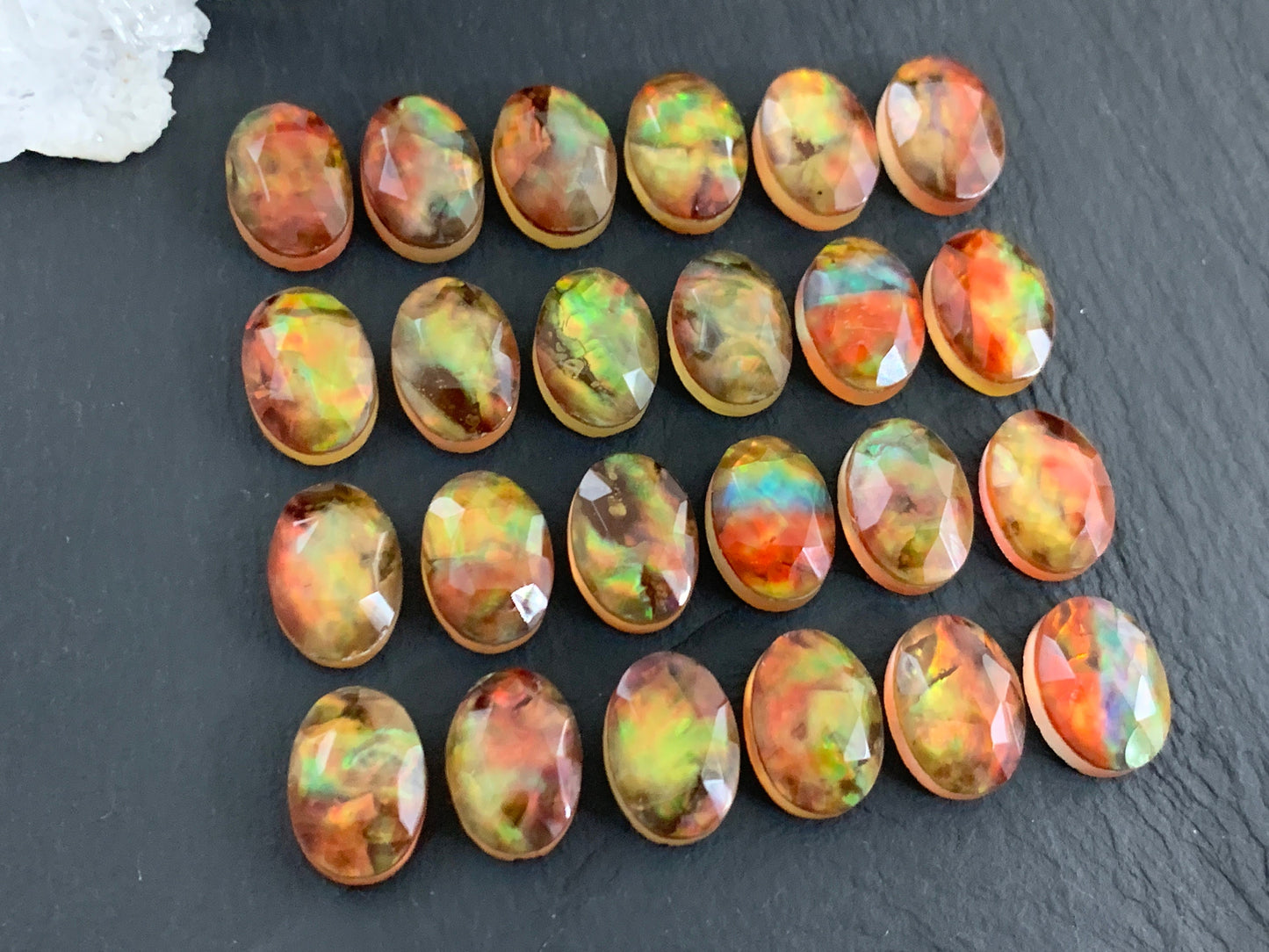 Ammolite Doublet oval 10x14mm  cabochon