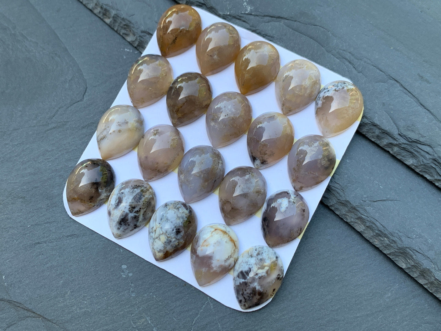 Opalite pear 15x20mm Cabochon - Calibrated cabochons