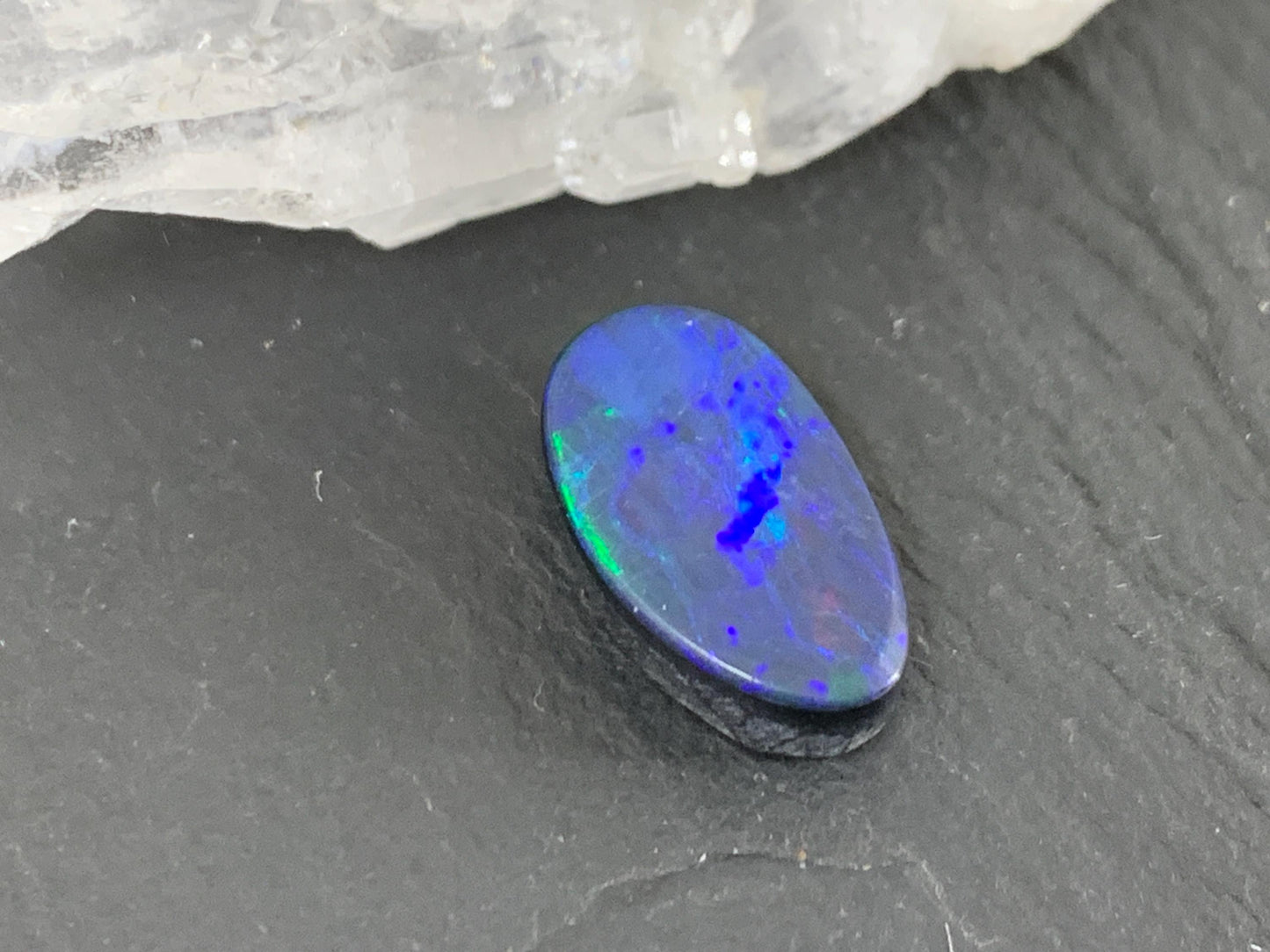 Australian Opal Doublet 8x14x4mm Free Form Cabochon - Natural Gemstone