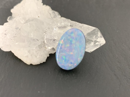 Australian Opal doublet 9x14x4.5mm cabochon