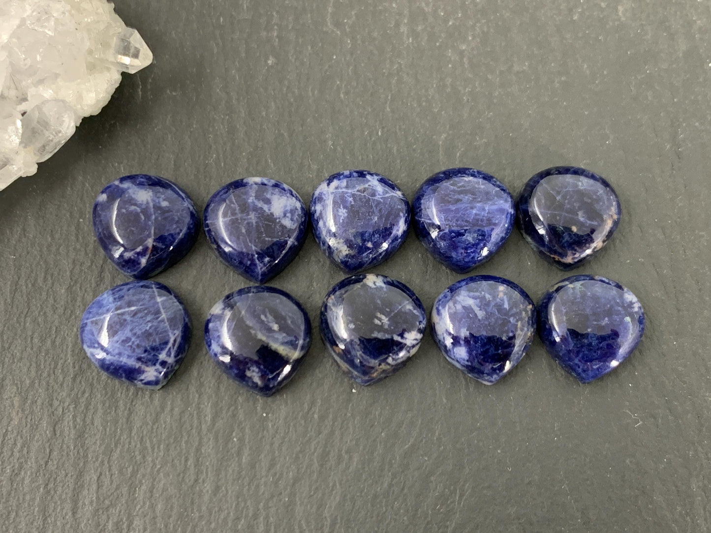 Sodalite pear 12mm cabochon