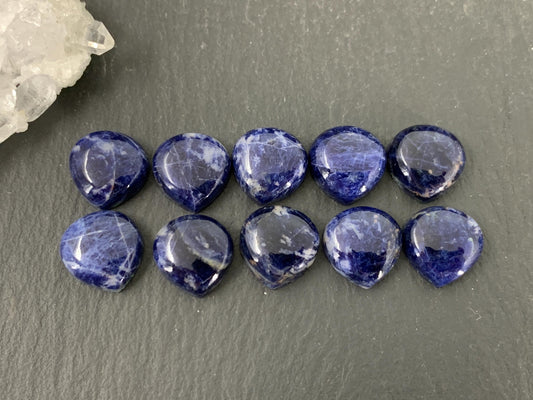 Sodalite pear 12mm cabochon