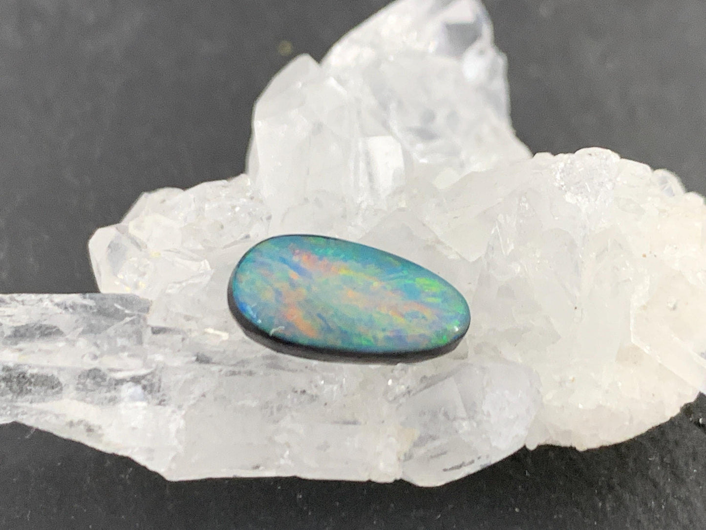 Australian Opal doublet 5x11x4mm cabochon
