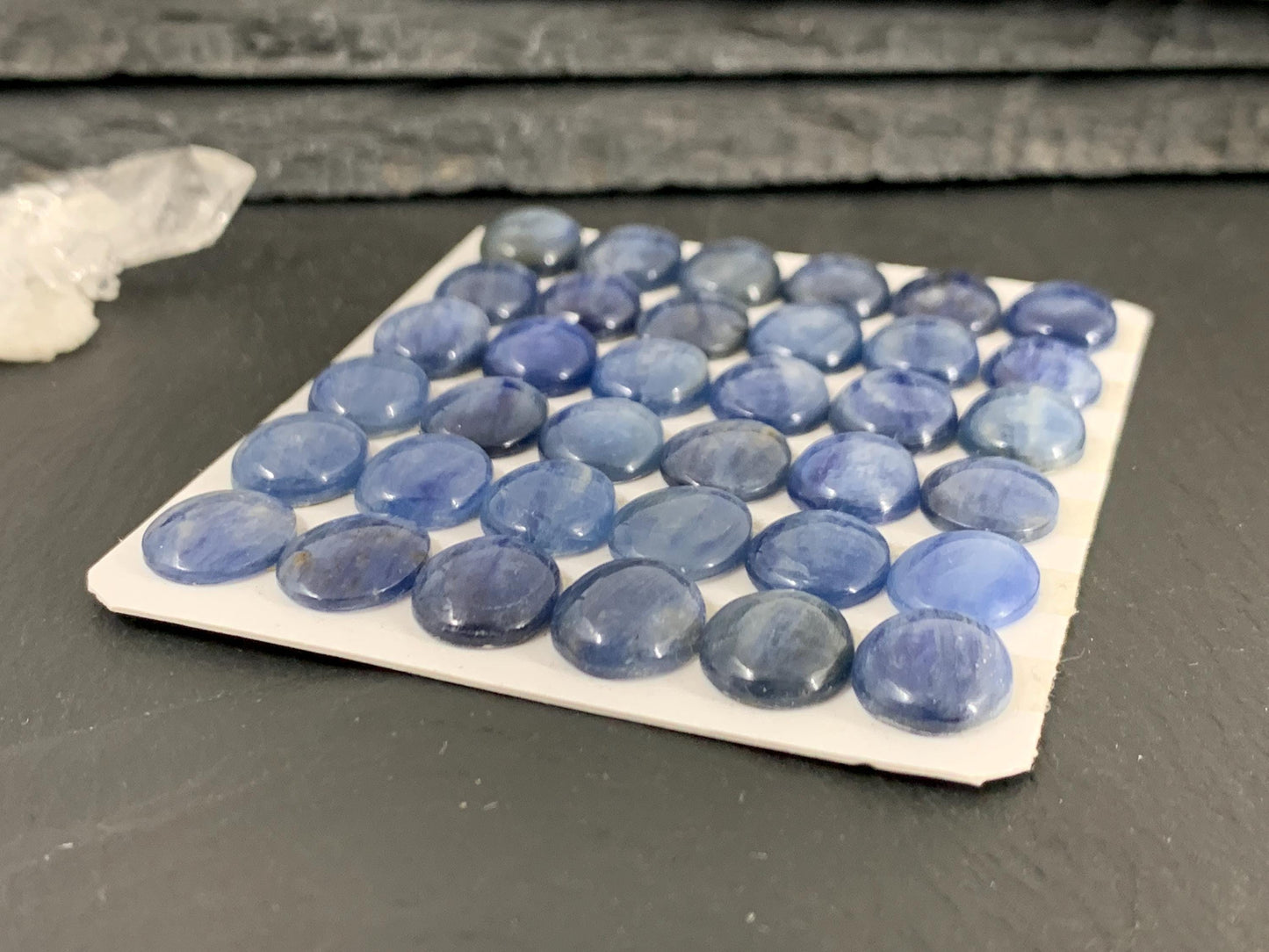 Kyanite oval 10x12mm cabochon
