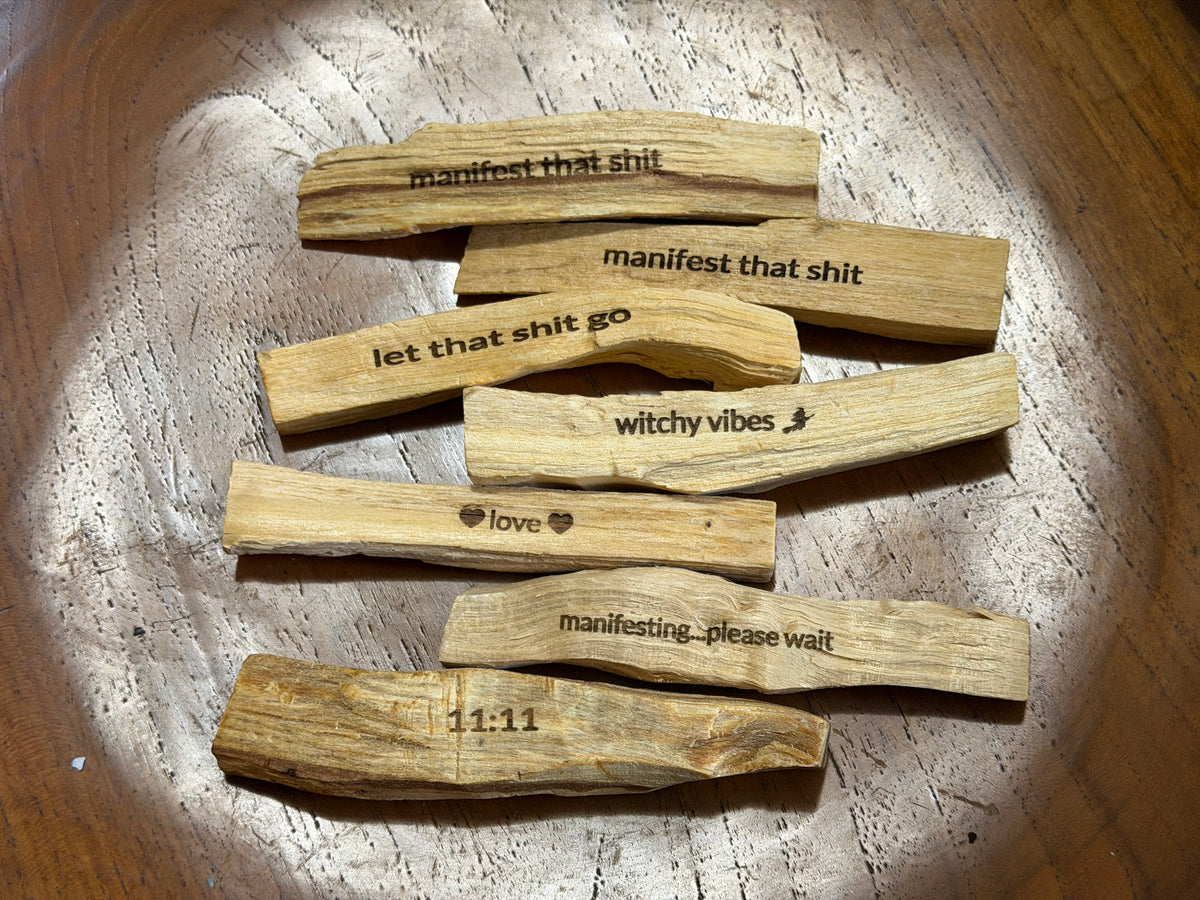 Engraved Palo Santo Sticks