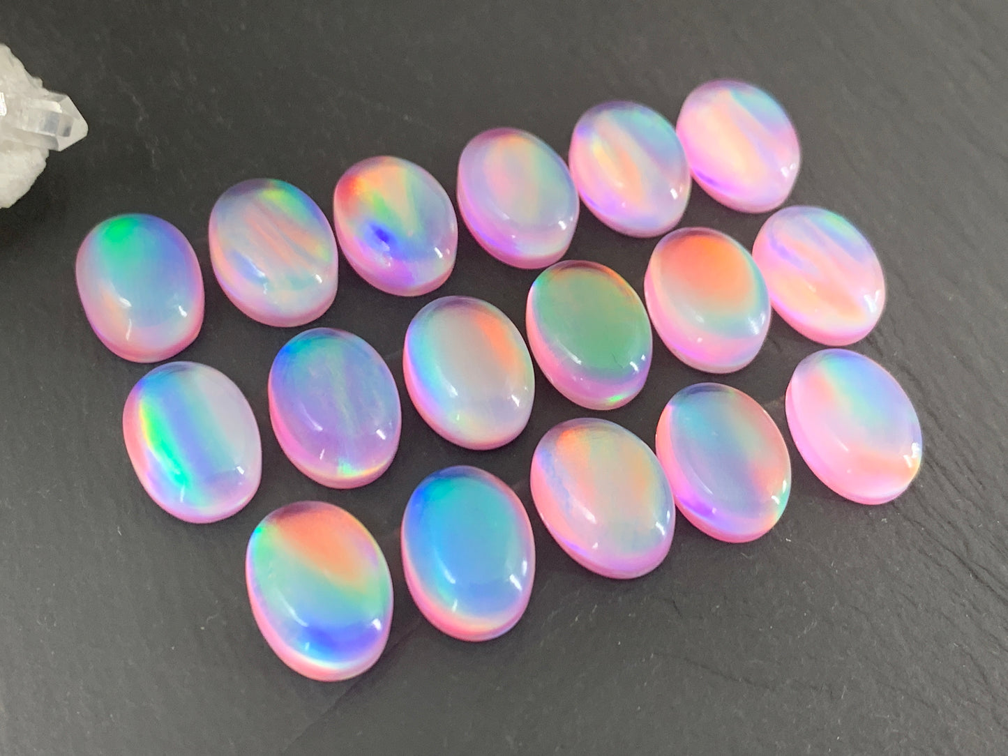 Aurora Opal oval 10x14mm cabochons - Doublet cabochons (Copy)