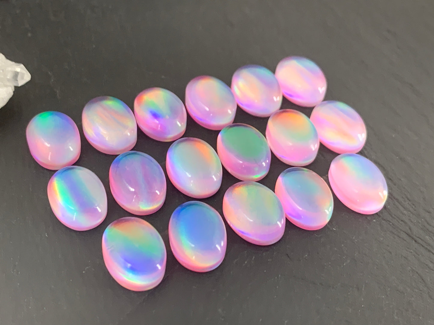 Aurora Opal oval 10x14mm cabochons - Doublet cabochons (Copy)