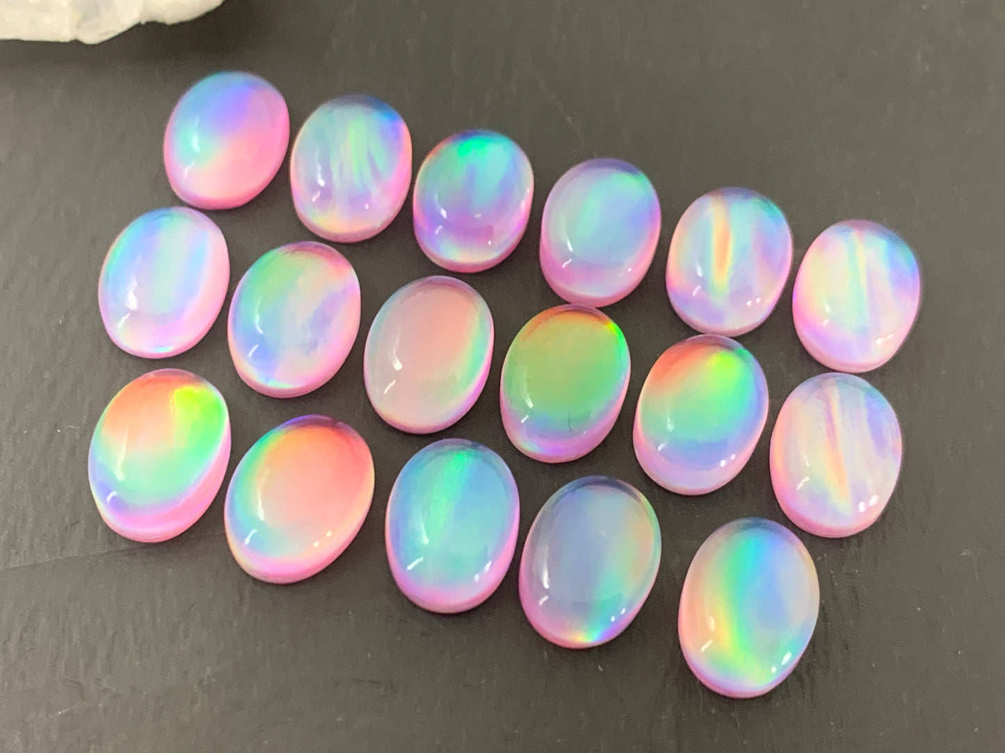 Aurora Opal oval 10x14mm cabochons - Doublet cabochons (Copy)