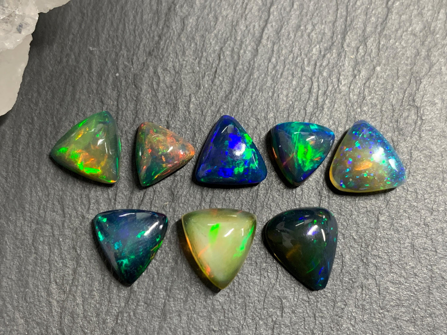 Natural Ethiopian Black Opal 11-12mm long cabochon/ Select your cabochon