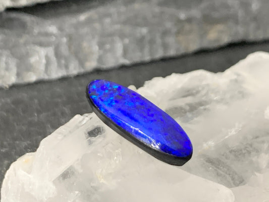 Australian Opal doublet 6x17x4mm cabochon