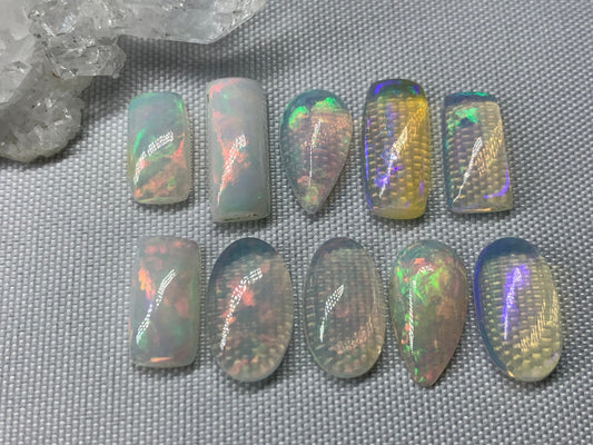 Ethiopian Opal 12-14mm long cabochon