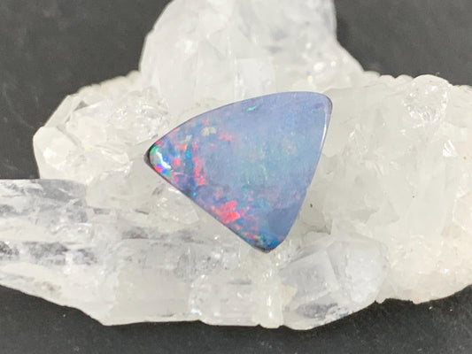 Australian Opal Doublet Cabochon 10x10x4mm - Natural Free Form Gemstone