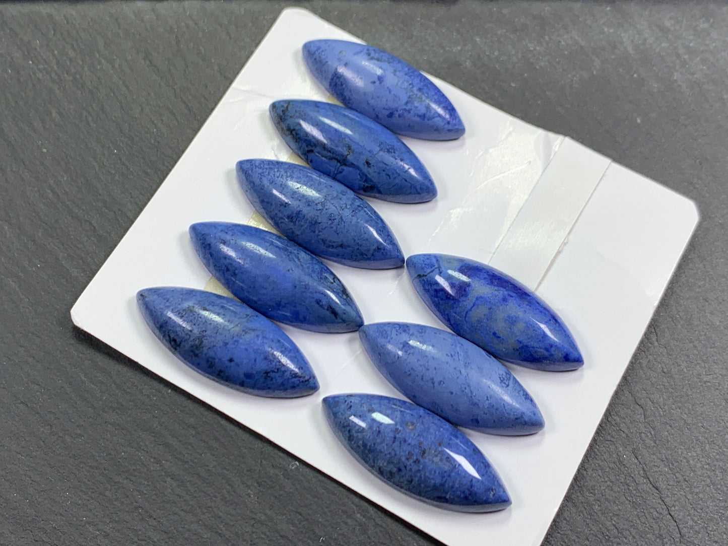 Dumorterite marquise  12x30mm cabochon - Calibrated Cabochons