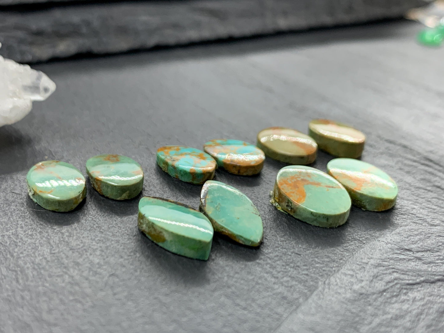 Tibetan Turquoise Pair Cabochon