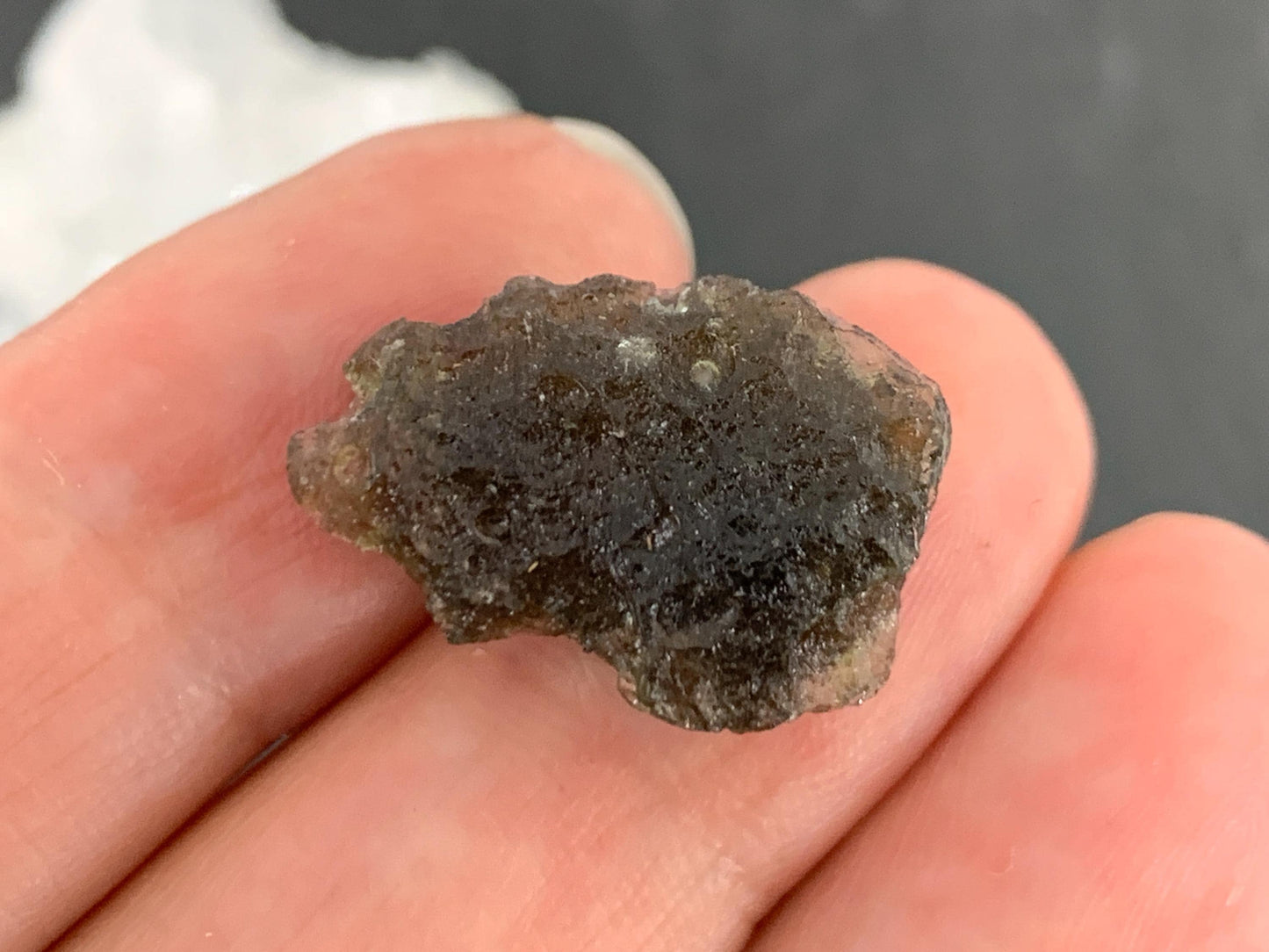 Moldavite Crystal: Natural Rough Stone (Czech Republic, 1.74g)
