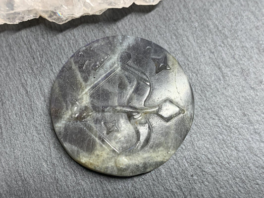 Sagittarius Purple Labradorite Zodiac Signs - Zodiac Constellations Carving