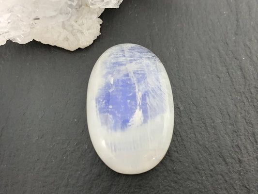 Rainbow Moonstone 25x17x7mm cabochon