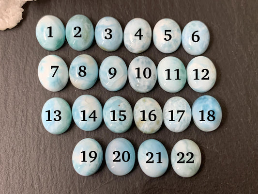 Larimar 8x10mm cabochon