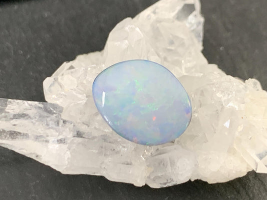 Australian Opal doublet 10x13x5mm cabochon