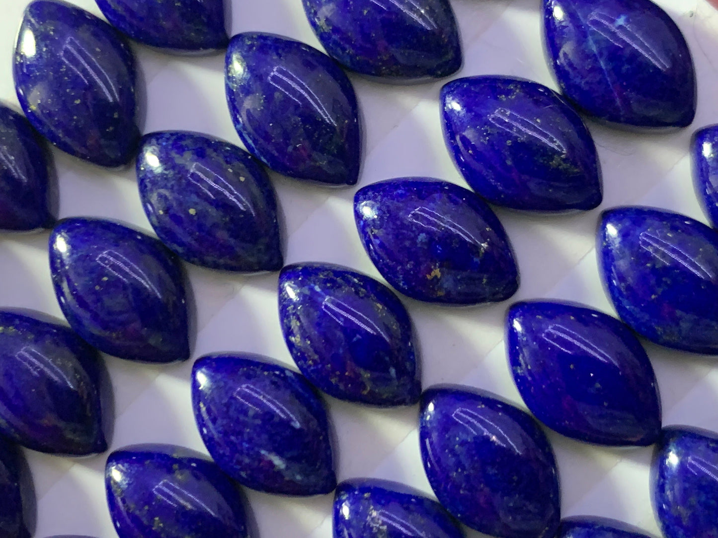 Lapis Lazuli marquise 8x12mm cabochon - Calibrated cabochons